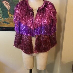 SHEIN X Festival Tinsel Jacket NWT